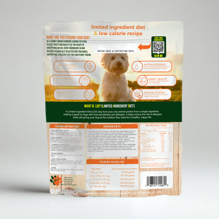 Davinci Dog LID Turkey 3.3lb